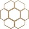 Ekena Millwork Florin Wood Fretwork Pierced Ceiling Medallion, Hickory, 32"OD x 13 5/8"ID x 1/4"T CMWP32X32X0250FOHI - alternate 1